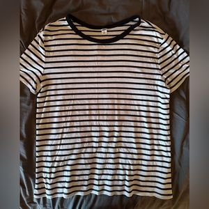 Old Navy Striped Tee | Ribbed Material | XXL